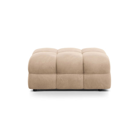 Kendal Pouf mit Bezug aus Samt (Ma2282) in Almond Beige, 104x72 cm – Bild 1