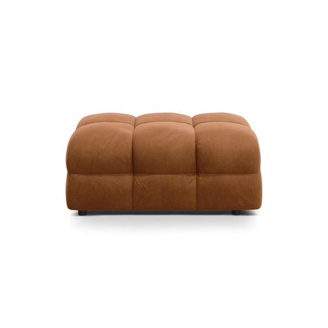 Kendal Pouf mit Bezug aus Samt (Ma2286) in Camel, 104x72 cm – Bild 1