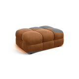 Kendal Pouf mit Bezug aus Samt (Ma2286) in Camel, 104x72 cm – Bild 3