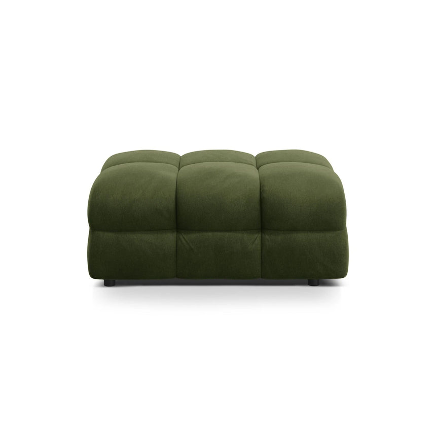 Kendal Pouf mit Bezug aus Samt (Ma2295) in Army Green, 104x72 cm – Bild 1