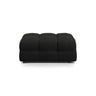Kendal Pouf mit Bezug aus Strukturierter Stoff (Ota12) in Schwarz, 104x72 cm – Bild 1