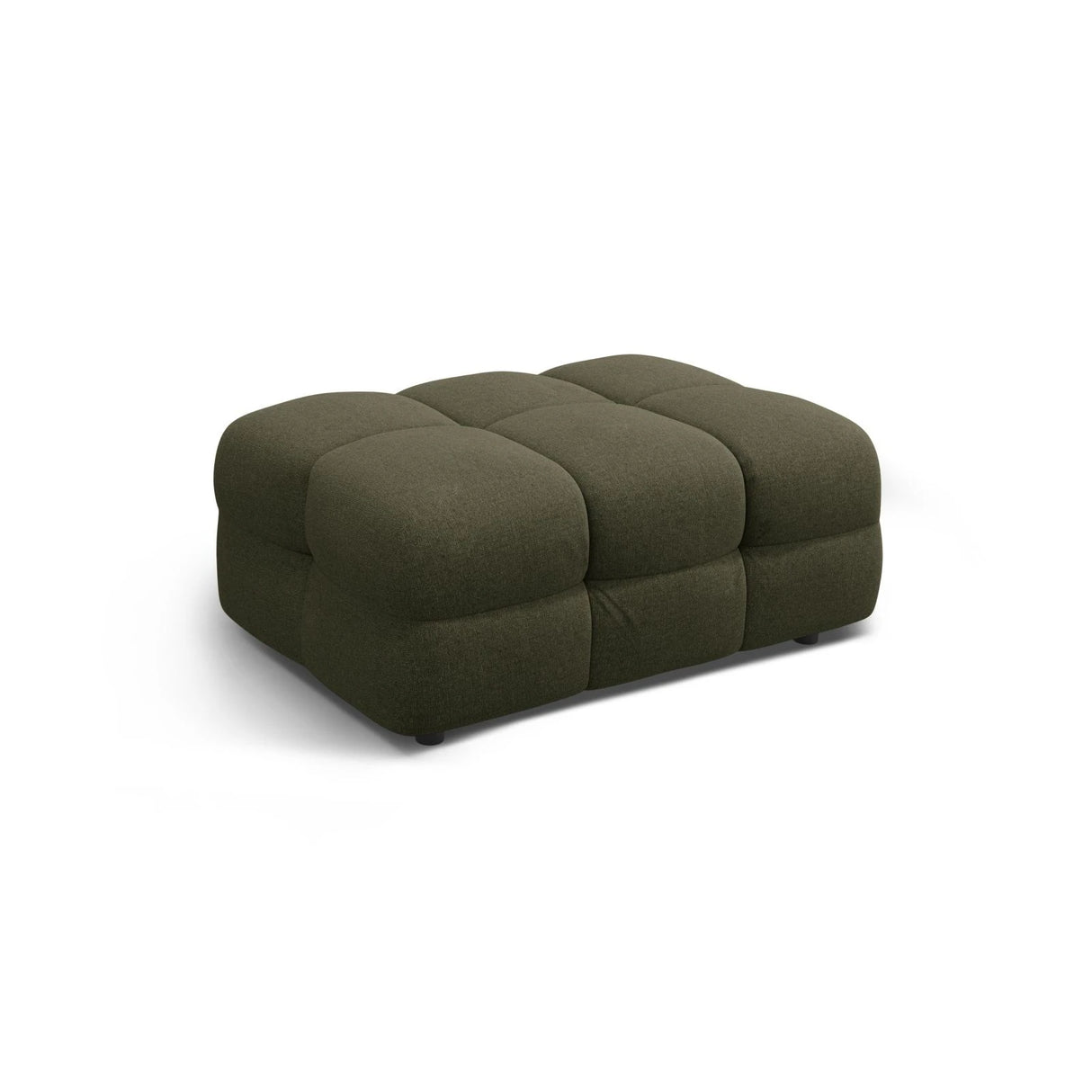 Kendal Pouf mit Bezug aus Strukturierter Stoff (Ota13) in Amazon grün, 104x72 cm – Bild 3