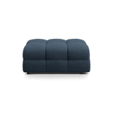 Kendal Pouf mit Bezug aus Strukturierter Stoff (Ota18) in Marineblau, 104x72 cm – Bild 1