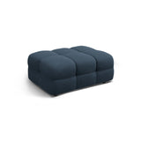 Kendal Pouf mit Bezug aus Strukturierter Stoff (Ota18) in Marineblau, 104x72 cm – Bild 3