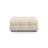 Kendal Pouf mit Bezug aus Strukturierter Stoff (Ota8) in Beige, 104x72 cm – Bild 1