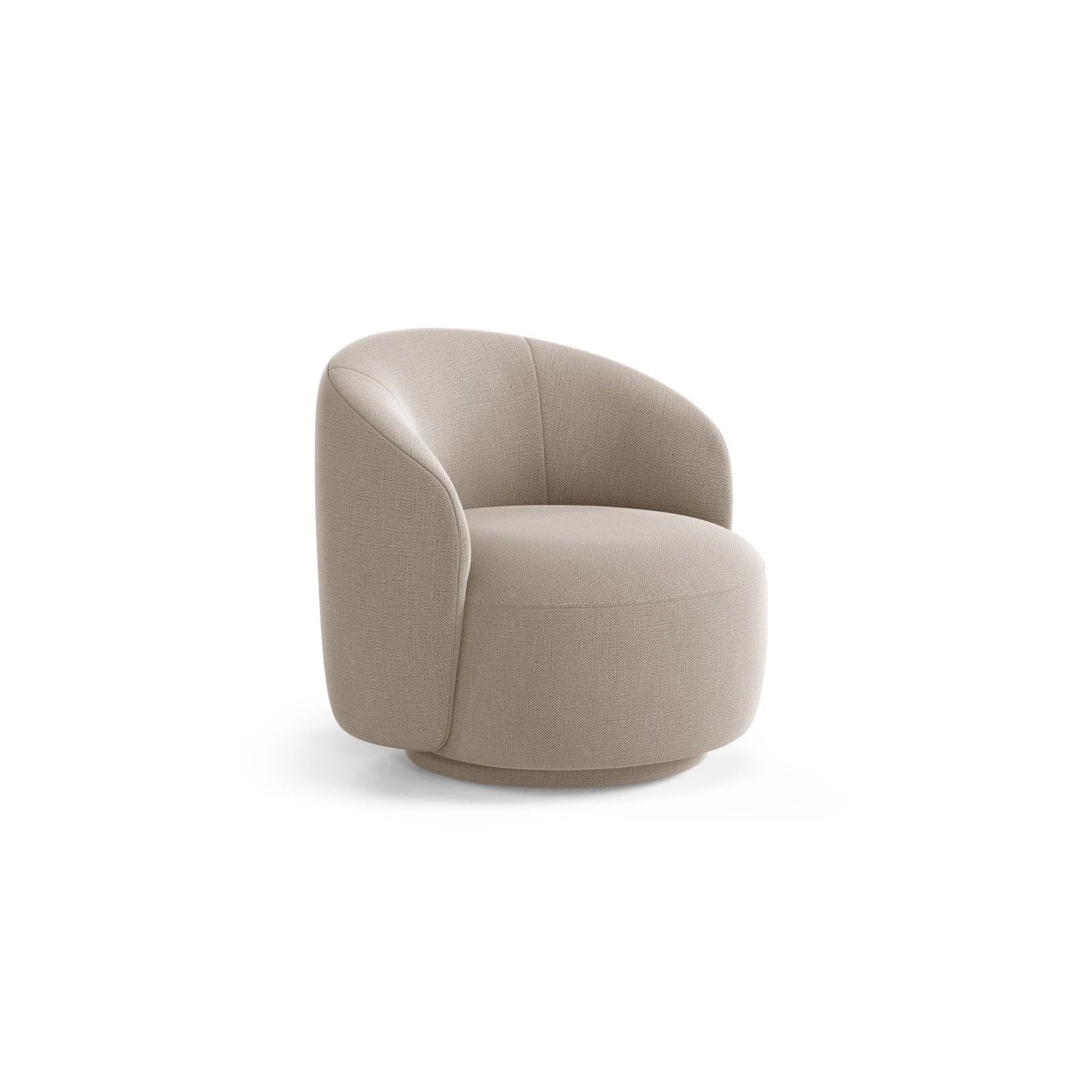 Letizia Sessel aus Strukturierter Stoff (Moly 11) in Cappuccino, 86x83 cm – Bild 3