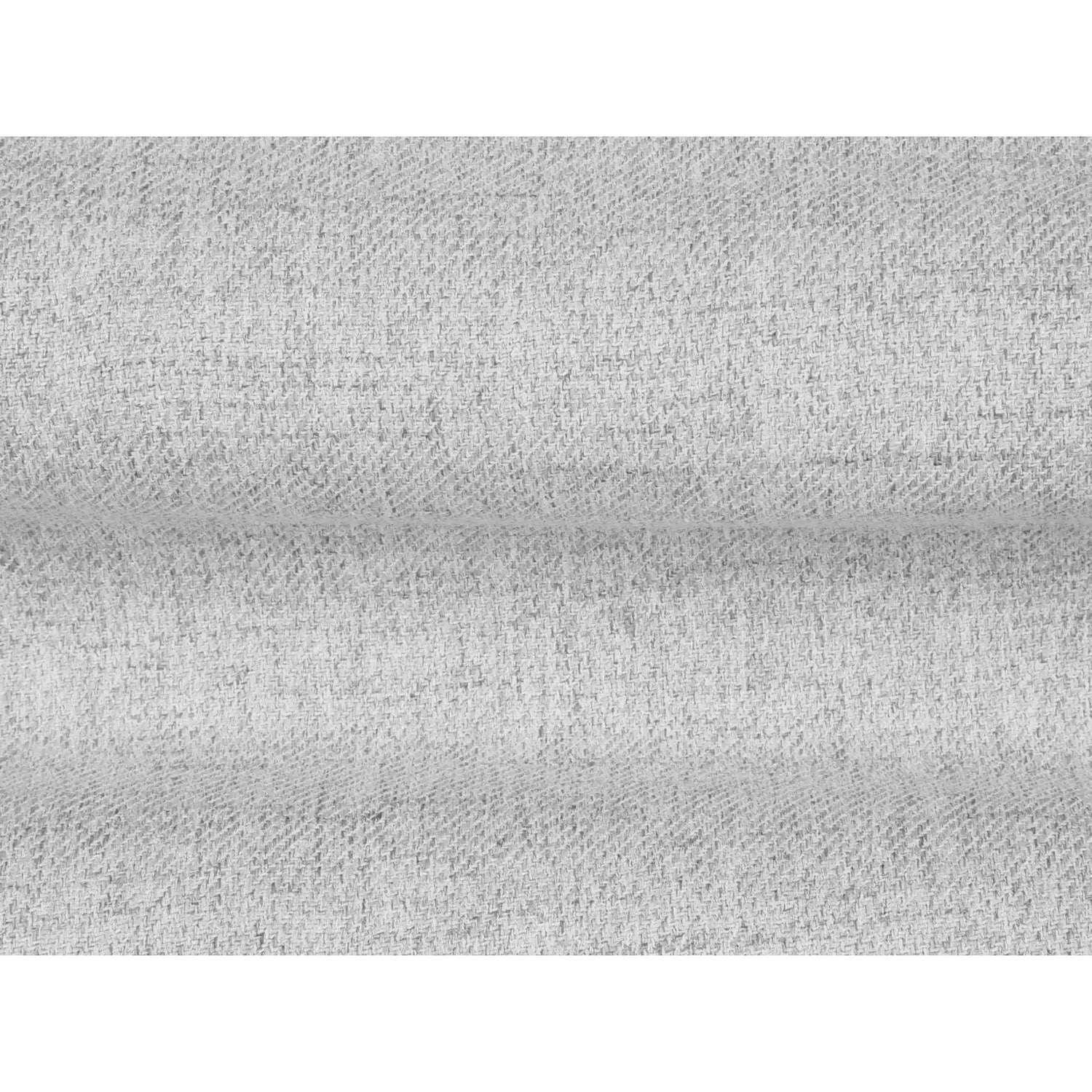 Mamaia 2-Sitzer Chaiselongue Linke Seite, Beine Goldmetall, mit Bezug aus Strukturierter Stoff (Nev80) in Hellgrau, 185x102 cm – Bild 4