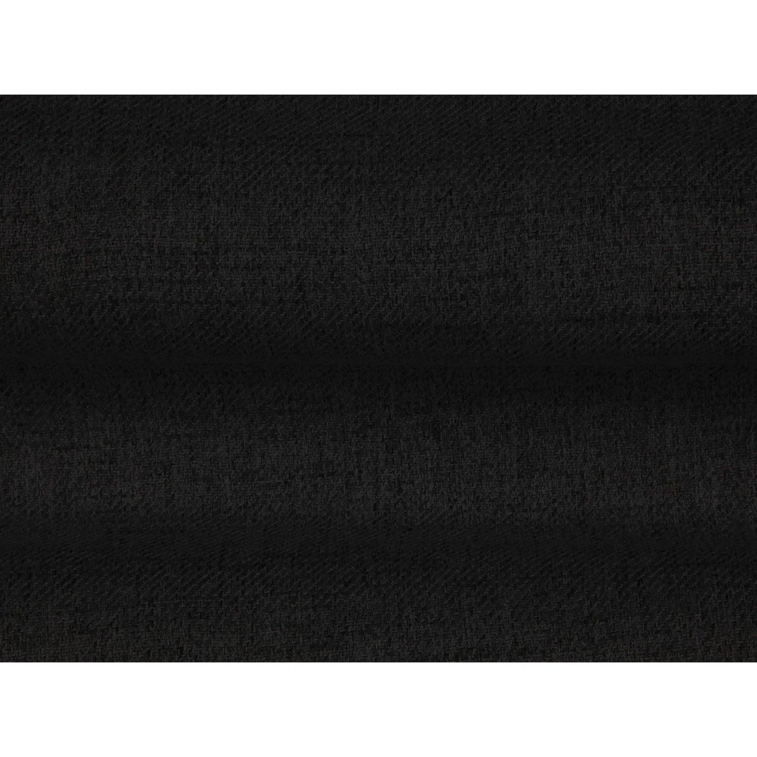 Mamaia 2-Sitzer Chaiselongue Linke Seite, Metallbeine Schwarz, mit Bezug aus Strukturierter Stoff (Nev100) in Schwarz, 185x102 cm – Bild 4