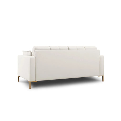 Mamaia 2-Sitzer Sofa, Beine Goldmetall, mit Bezug aus Samt oder Strukturstoff, 152x96 cm – Bild 4