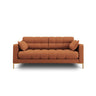 Mamaia 2-Sitzer Sofa, Beine Goldmetall, mit Bezug aus Strukturierter Stoff (Nev52) in Ziegel, 152x96 cm – Bild 1