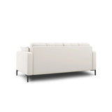 Mamaia 2-Sitzer Sofa, Metallbeine Schwarz, mit Bezug aus Samt oder Strukturstoff, 152x96 cm – Bild 4
