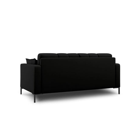 Mamaia 2-Sitzer Sofa, Metallbeine Schwarz, mit Bezug aus Strukturierter Stoff (Nev100) in Schwarz, 152x96 cm – Bild 4