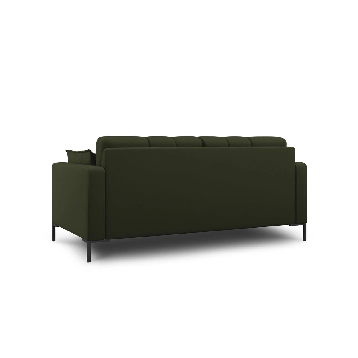 Mamaia 2-Sitzer Sofa, Metallbeine Schwarz, mit Bezug aus Strukturierter Stoff (Nev39) in Grün, 152x96 cm – Bild 4
