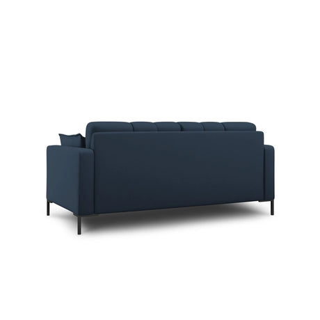 Mamaia 2-Sitzer Sofa, Metallbeine Schwarz, mit Bezug aus Strukturierter Stoff (Nev77) in Blau, 152x96 cm – Bild 4