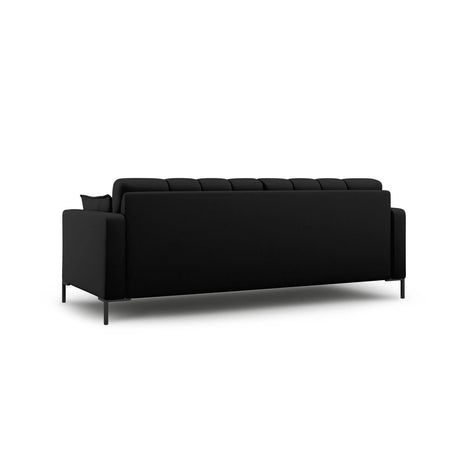 Mamaia 3-Sitzer Sofa, Metallbeine Schwarz, mit Bezug aus Strukturierter Stoff (Nev100) in Schwarz, 177x96 cm – Bild 4