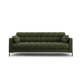 Mamaia 3-Sitzer Sofa, Metallbeine Schwarz, mit Bezug aus Strukturierter Stoff (Nev39) in Grün, 177x96 cm – Bild 1