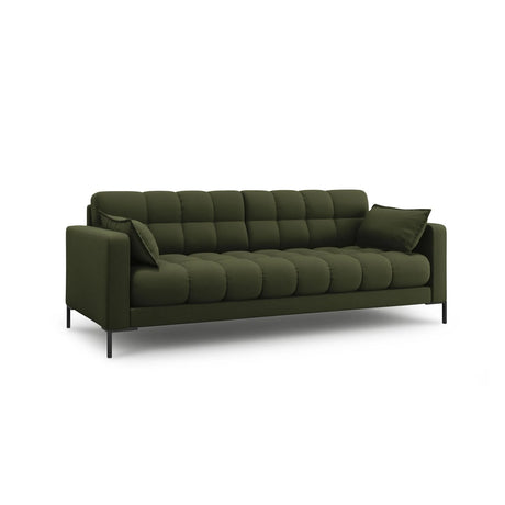 Mamaia 3-Sitzer Sofa, Metallbeine Schwarz, mit Bezug aus Strukturierter Stoff (Nev39) in Grün, 177x96 cm – Bild 3