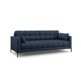 Mamaia 3-Sitzer Sofa, Metallbeine Schwarz, mit Bezug aus Strukturierter Stoff (Nev77) in Blau, 177x96 cm – Bild 3