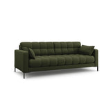 Mamaia 4-Sitzer Sofa, Metallbeine Schwarz, mit Bezug aus Strukturierter Stoff (Nev39) in Grün, 217x96 cm – Bild 3