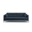 Mamaia 4-Sitzer Sofa, Metallbeine Schwarz, mit Bezug aus Strukturierter Stoff (Nev77) in Blau, 217x96 cm – Bild 1