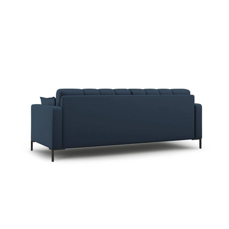 Mamaia 4-Sitzer Sofa, Metallbeine Schwarz, mit Bezug aus Strukturierter Stoff (Nev77) in Blau, 217x96 cm – Bild 4