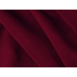 Mamaia 6-Sitzer Panorama-Sofa symmetrisch, Metallbeine Schwarz, mit Bezug aus Samt (Blu59) in Rot, 383x185 cm – Bild 8