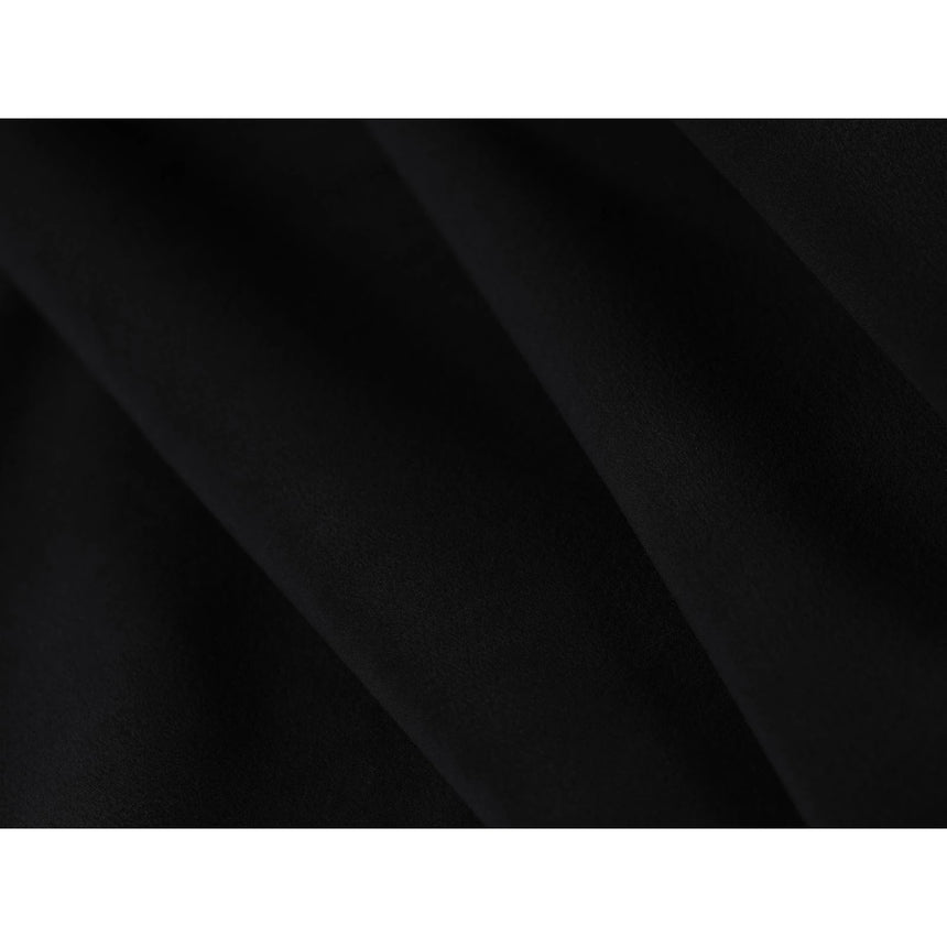 Mamaia 7-Sitzer Panorama-Ecksofa, Linke Seite, Metallbeine Schwarz, mit Bezug aus Samt (Blu19) in Schwarz, 327x256 cm – Bild 7