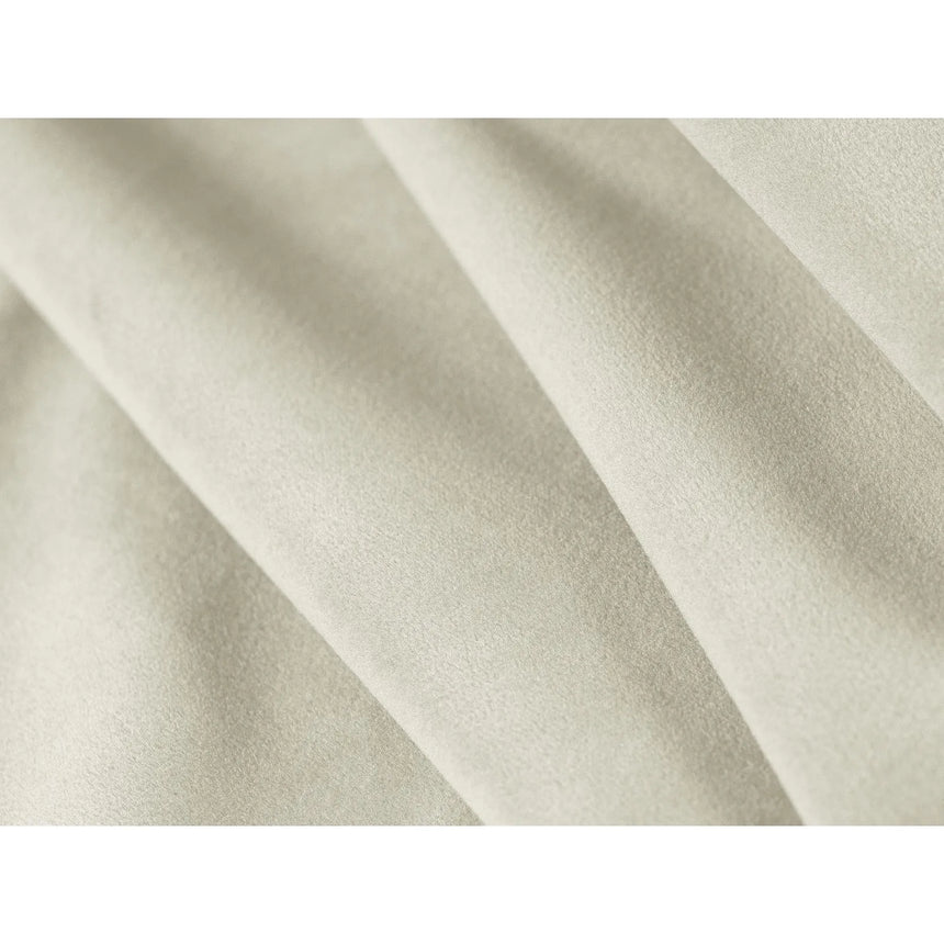 Mamaia 7-Sitzer Panorama-Ecksofa, Linke Seite, Metallbeine Schwarz, mit Bezug aus Samt (Blu22) in Leichtes Beige, 327x256 cm – Bild 7