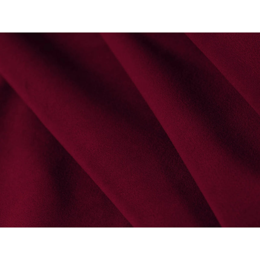 Mamaia 7-Sitzer Panorama-Ecksofa, Linke Seite, Metallbeine Schwarz, mit Bezug aus Samt (Blu59) in Rot, 327x256 cm – Bild 7