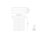 Mamaia Bett mit Stauraum und Doppelkopfteil in Samt (Blu19) in Schwarz, 180x200 cm – Bild 3