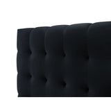 Mamaia Bett mit Stauraum und Doppelkopfteil in Samt (Blu89) in Dunkelblau, 140x200 cm – Bild 7