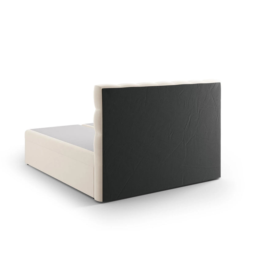 Mamaia Boxspringbett mit Stauraum und Kopfteil in Samt, 180x200 cm – Bild 6