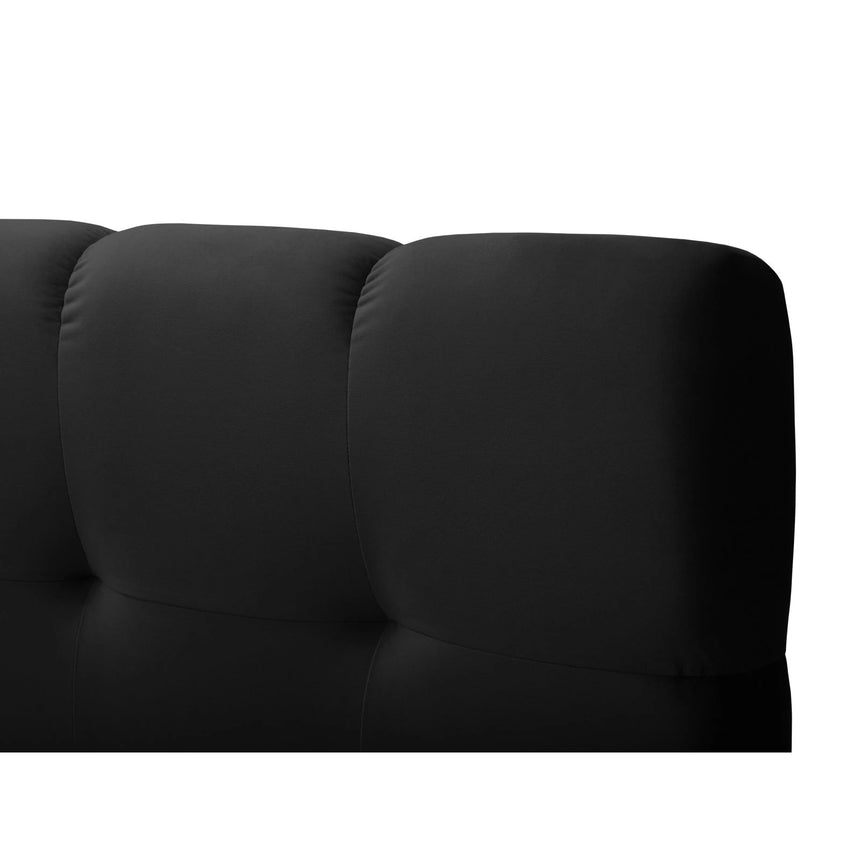 Mamaia Boxspringbett mit Stauraum und Kopfteil in Samt (Blu19) in Schwarz, 180x200 cm – Bild 7