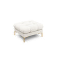 Mamaia Pouf, Beine Goldmetall, mit Bezug aus Samt oder Strukturstoff, 60x60 cm – Bild 1