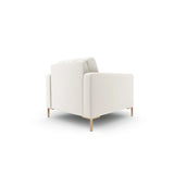 Mamaia Sessel, Beine Goldmetall, mit Bezug aus Samt oder Strukturstoff, 87x96 cm – Bild 4