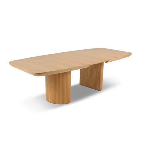 Mana ausziehbarer Esstisch aus Eichenfurnier und Eiche, 200-300 cm - ZEN ZONE Furniture