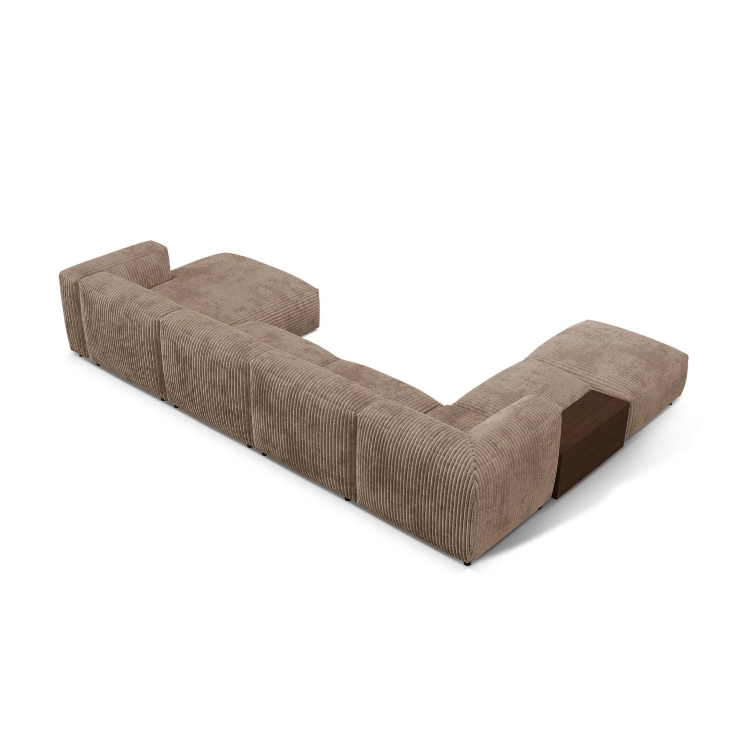 Martina modulares Panorama-Sofa, Links, mit Bezug aus Cord (Til17) in Acorn, 406x280 cm – Bild 4