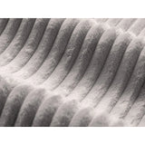 Martina modulares Panorama-Sofa, Links, mit Bezug aus Cord (Til86) in Hellgrau, 406x280 cm – Bild 5