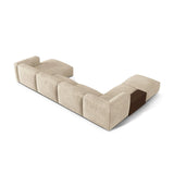 Martina modulares Panorama-Sofa, Links, mit Bezug aus Samt, Cord oder Strukturstoff, 406x280 cm – Bild 4