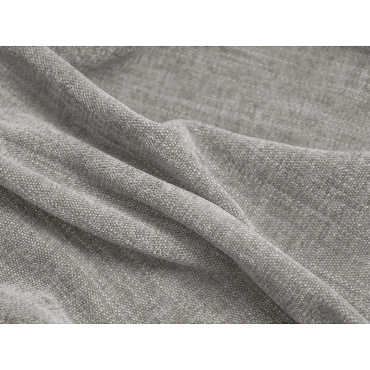 Martina modulares Panorama-Sofa, Links, mit Bezug aus Strukturierter Stoff (BoLiGre) in Hellgrau, 406x280 cm – Bild 5