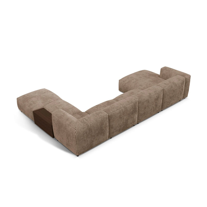 Martina modulares Panorama-Sofa, Rechts, mit Bezug aus Cord (Til17) in Acorn, 406x280 cm – Bild 4