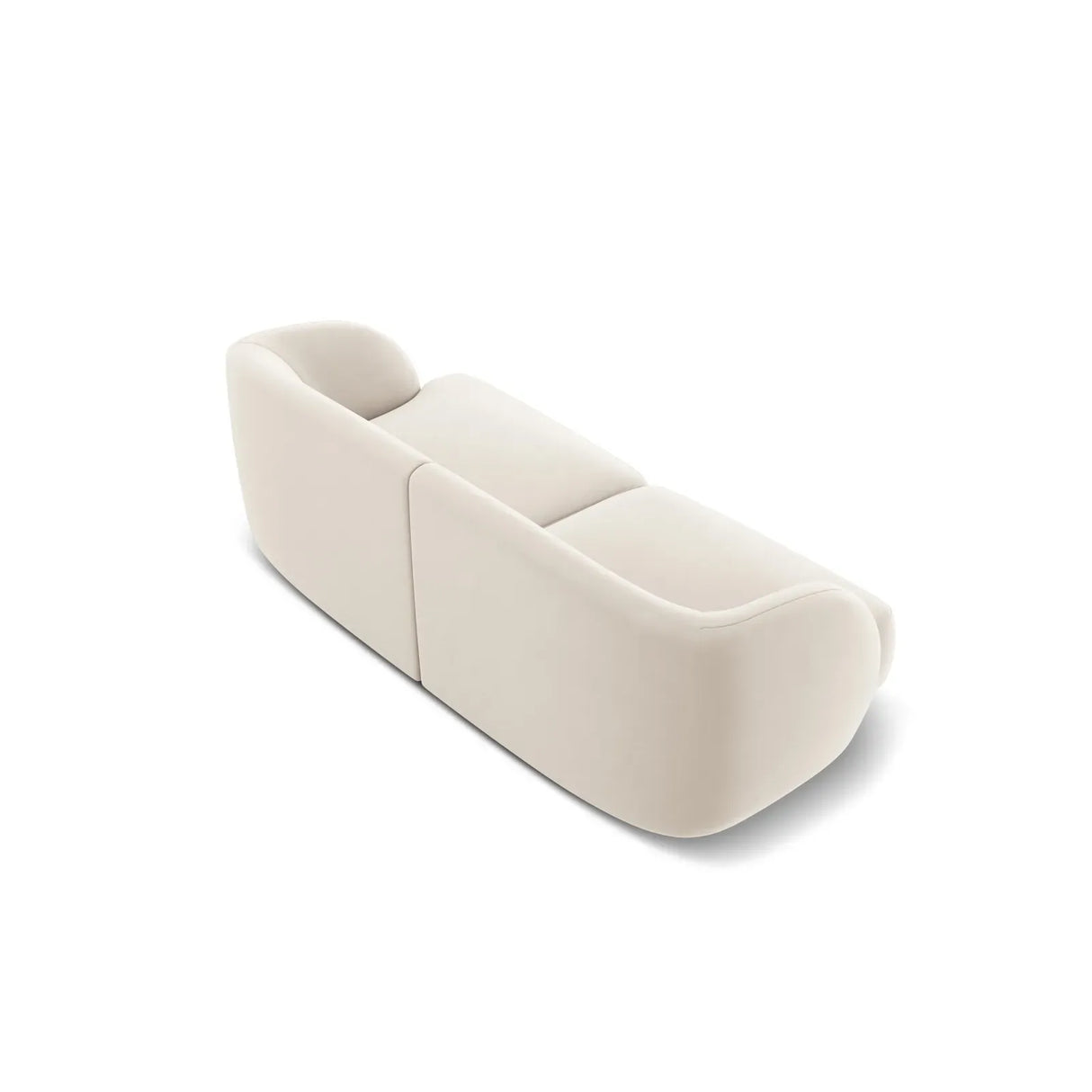Miley 2-Sitzer Sofa mit Bezug aus Samt oder Boucle, 180x90 cm - ZEN ZONE Furniture