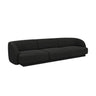 Miley 3-Sitzer Sofa mit Bezug aus Samt oder Boucle, 255x90 cm - ZEN ZONE Furniture