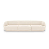 Miley 3-Sitzer Sofa mit Bezug aus Chenille, 255x90 cm - ZEN ZONE Furniture