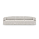 Miley 3-Sitzer Sofa mit Bezug aus Chenille, 255x90 cm - ZEN ZONE Furniture