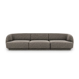Miley 3-Sitzer Sofa mit Bezug aus Chenille, 255x90 cm - ZEN ZONE Furniture