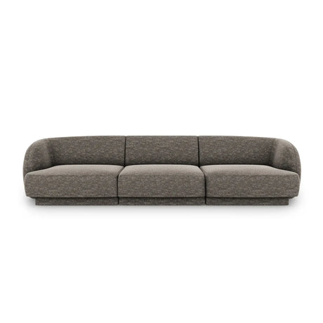 Miley 3-Sitzer Sofa mit Bezug aus Chenille, 255x90 cm - ZEN ZONE Furniture