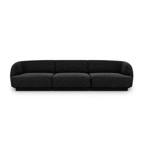 Miley 3-Sitzer Sofa mit Bezug aus Chenille, 255x90 cm - ZEN ZONE Furniture