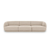 Miley 3-Sitzer Sofa mit Bezug aus Chenille, 255x90 cm - ZEN ZONE Furniture