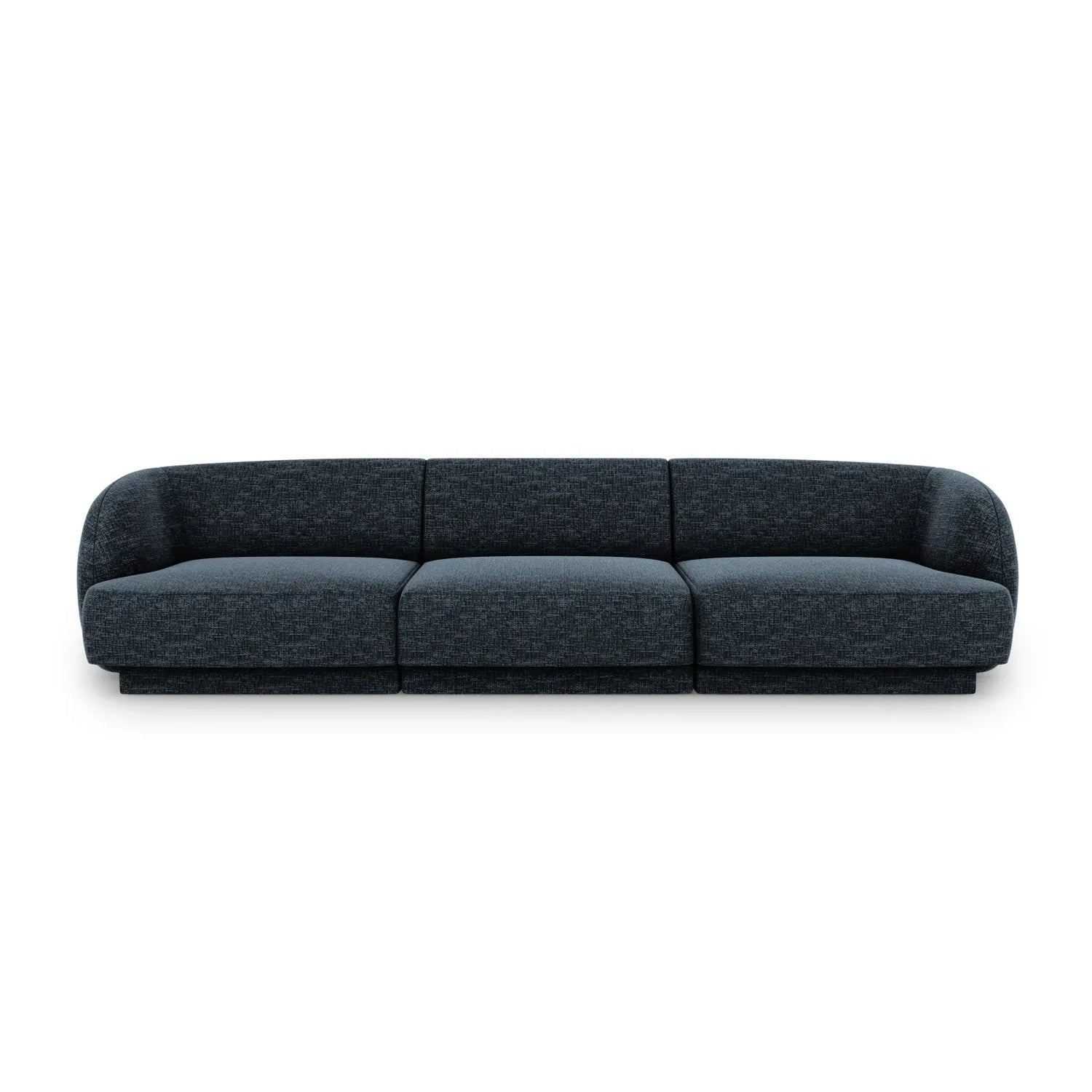 Miley 3-Sitzer Sofa mit Bezug aus Chenille, 255x90 cm - ZEN ZONE Furniture